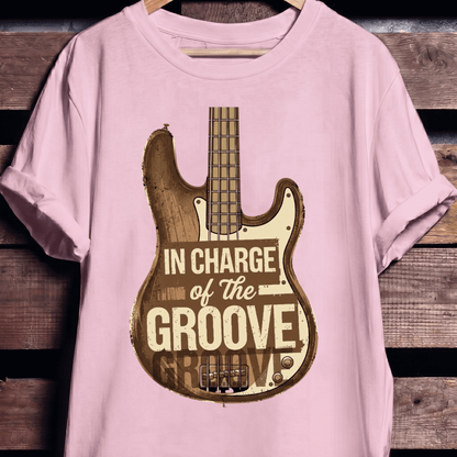 In Charge Of The Groove Bass Tee - The Music Frontiers