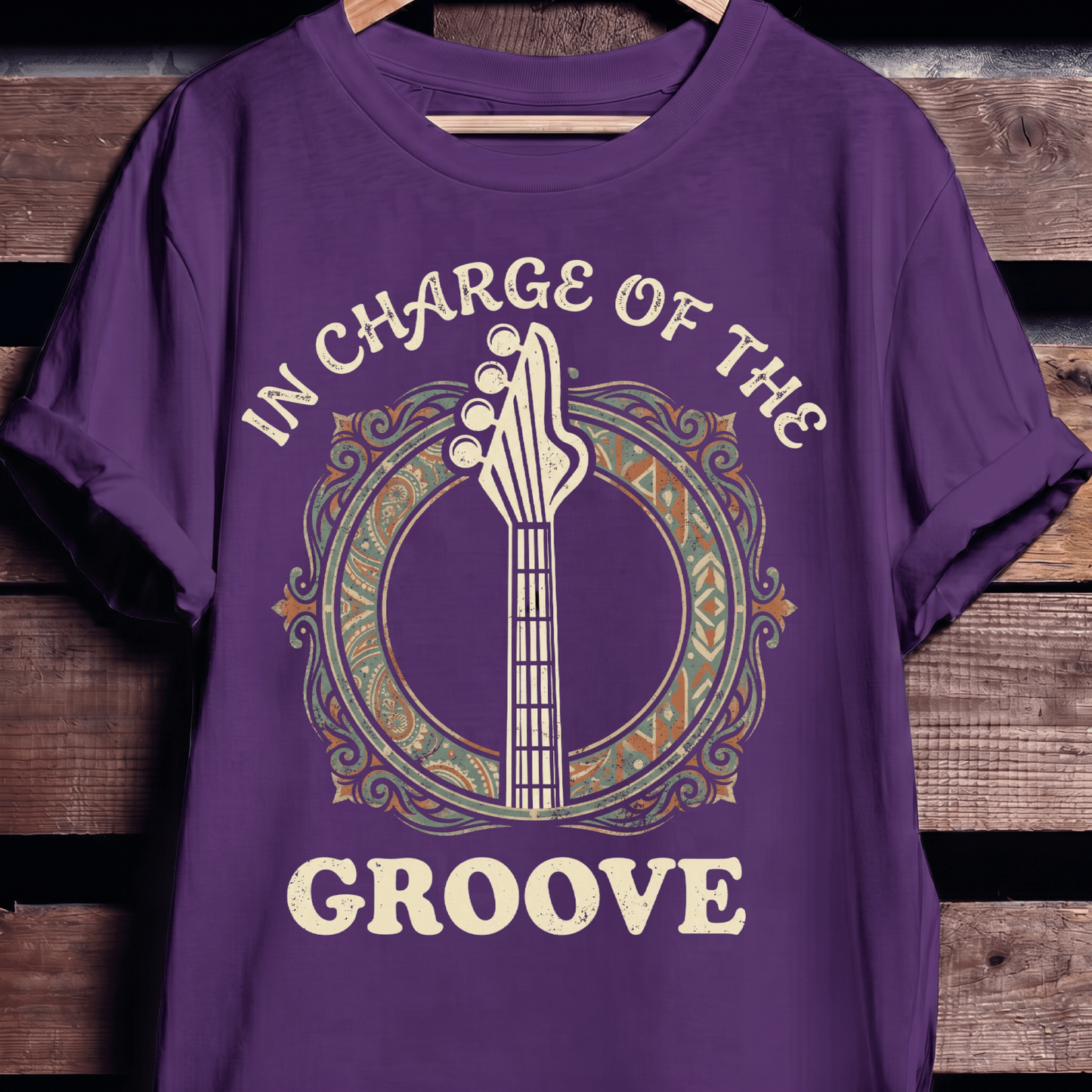 In Charge Of The Groove Bass Tee - The Music Frontiers