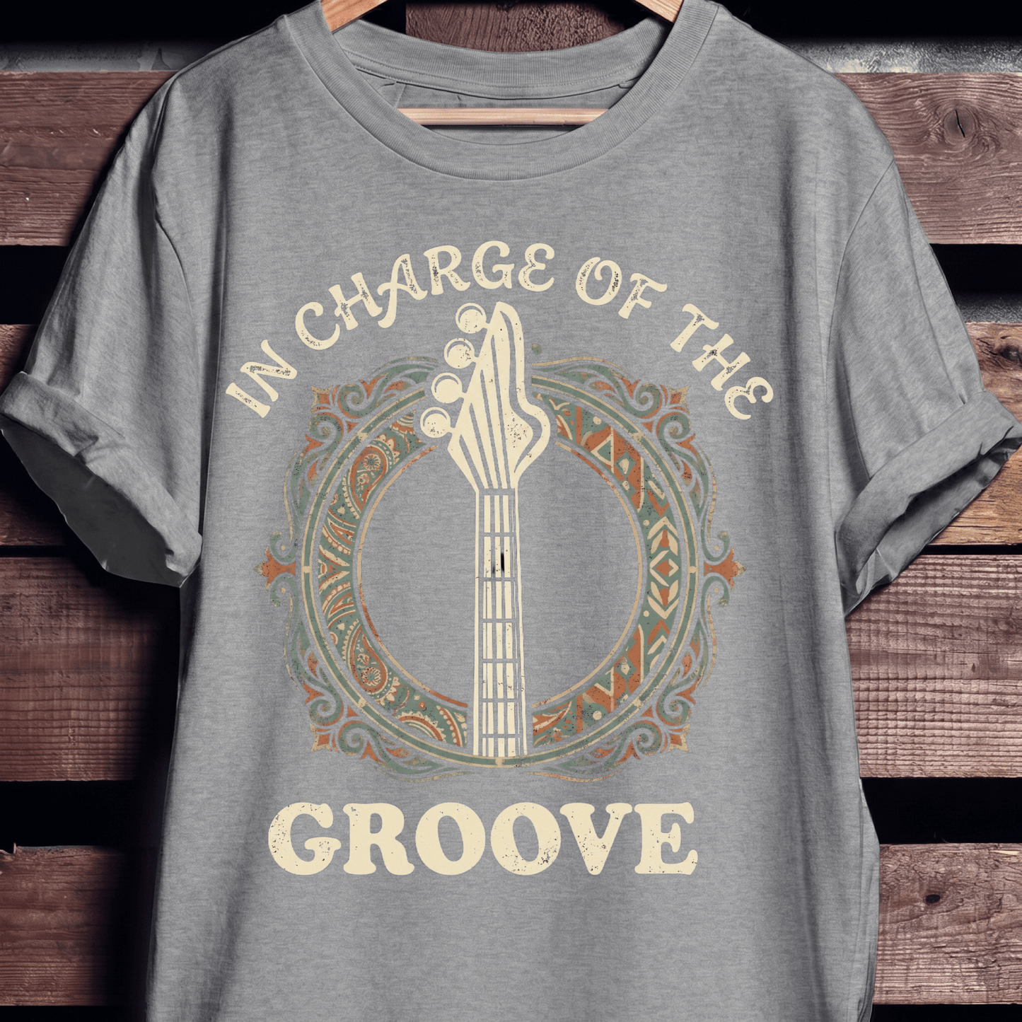 In Charge Of The Groove Bass Tee - The Music Frontiers