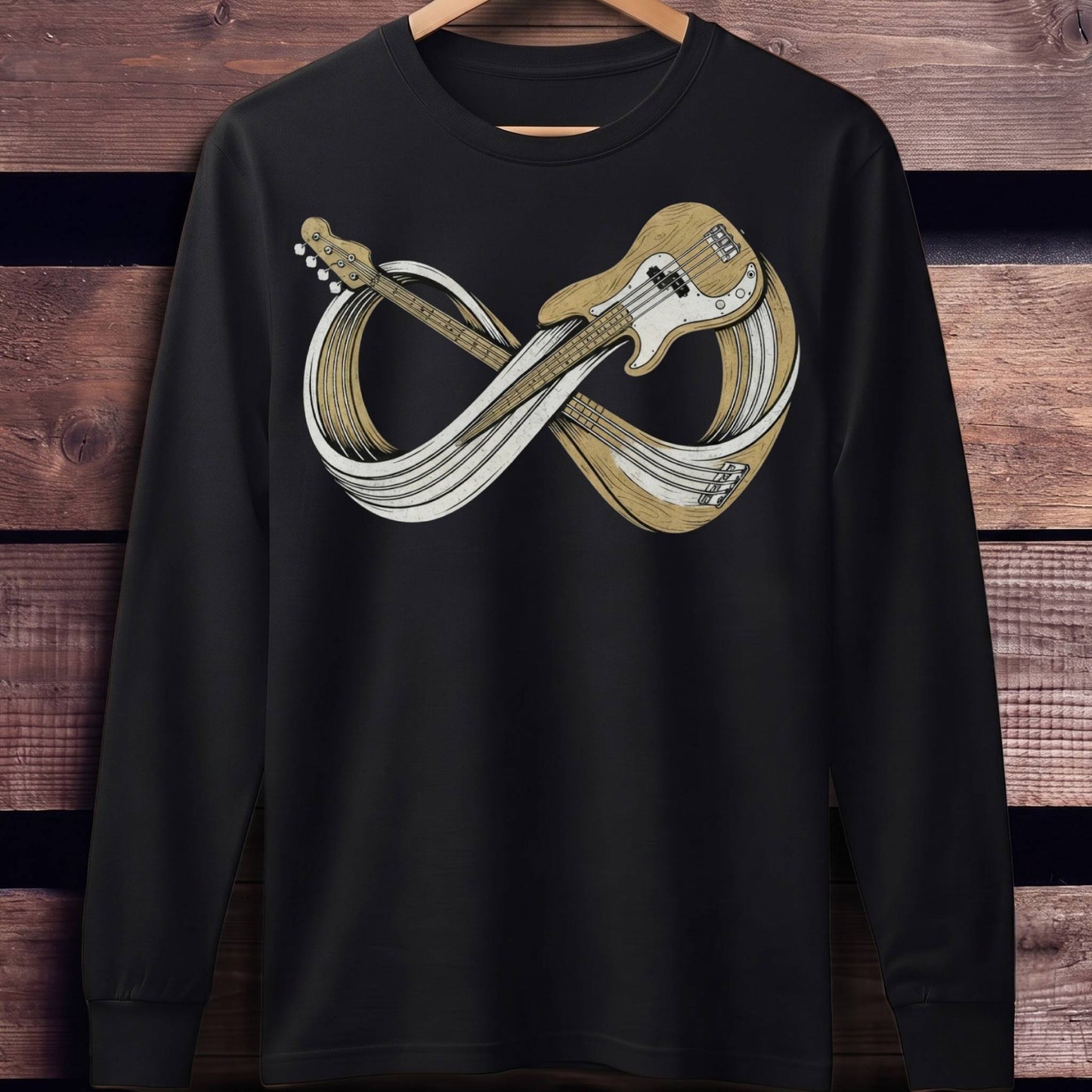 Infinite Bass Guitar Music Tee - Unisex Standard Long Sleeve