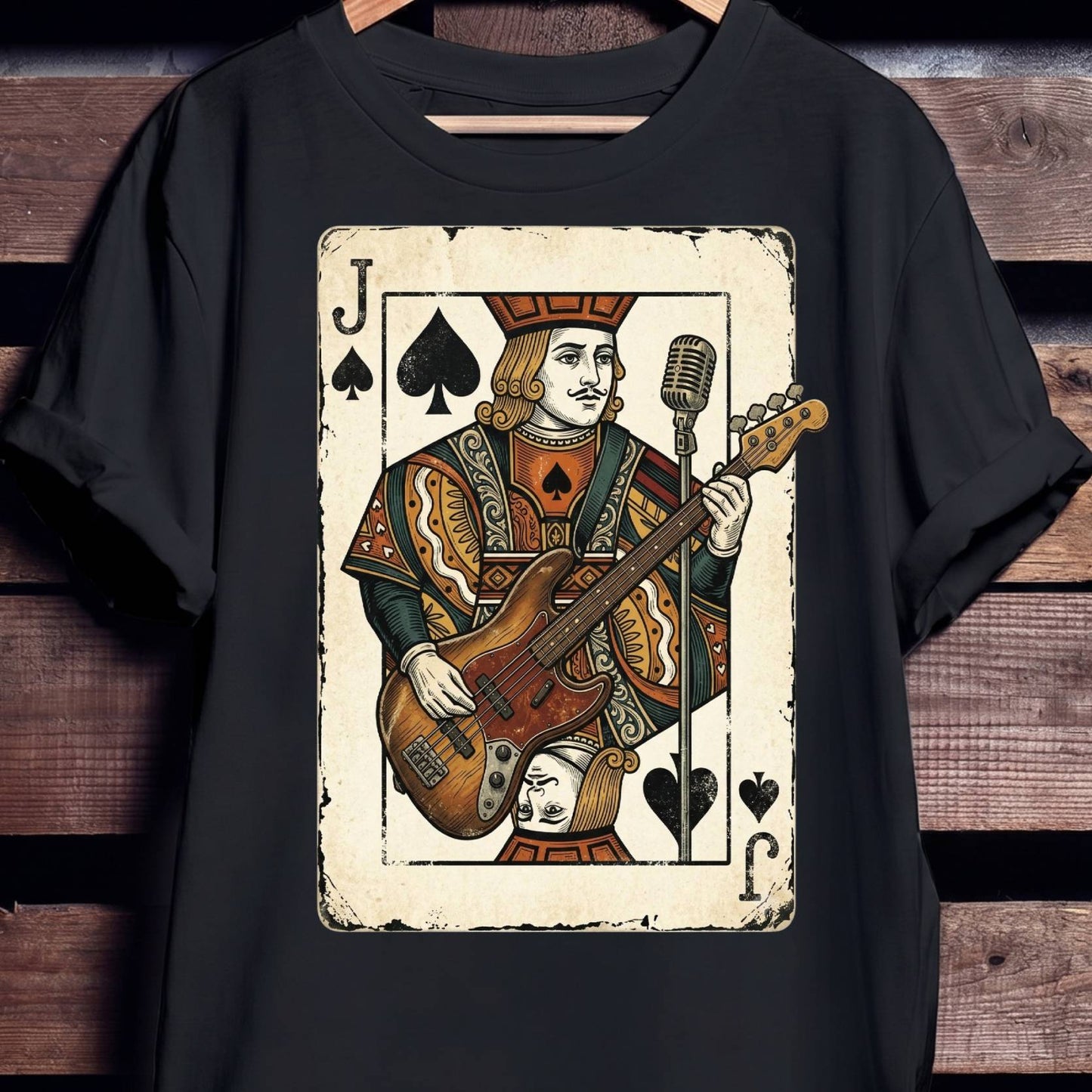 Jack of Spades Bass Player Tee - Unisex Standard T-Shirt