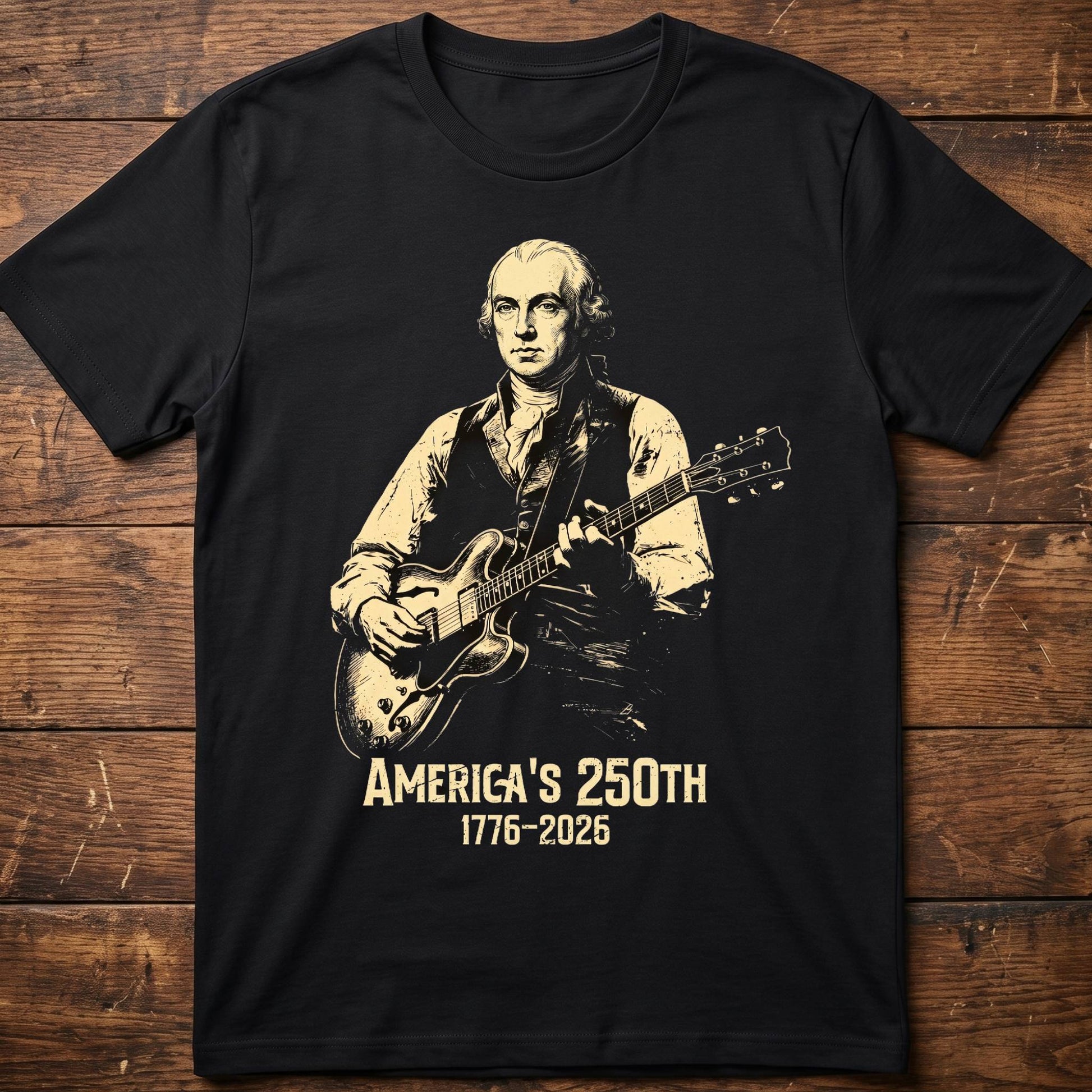 James Madison Playing Guitar America 250 - The Music Frontiers