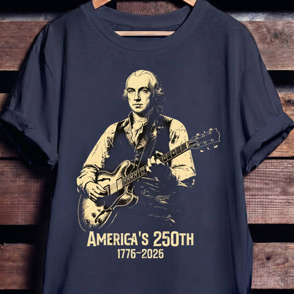 James Madison Playing Guitar America 250 - The Music Frontiers