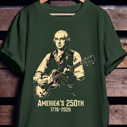 James Madison Playing Guitar America 250 - The Music Frontiers