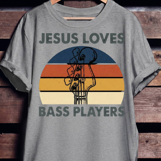 Jesus Loves Bass Players Tee - Unisex Standard T-Shirt