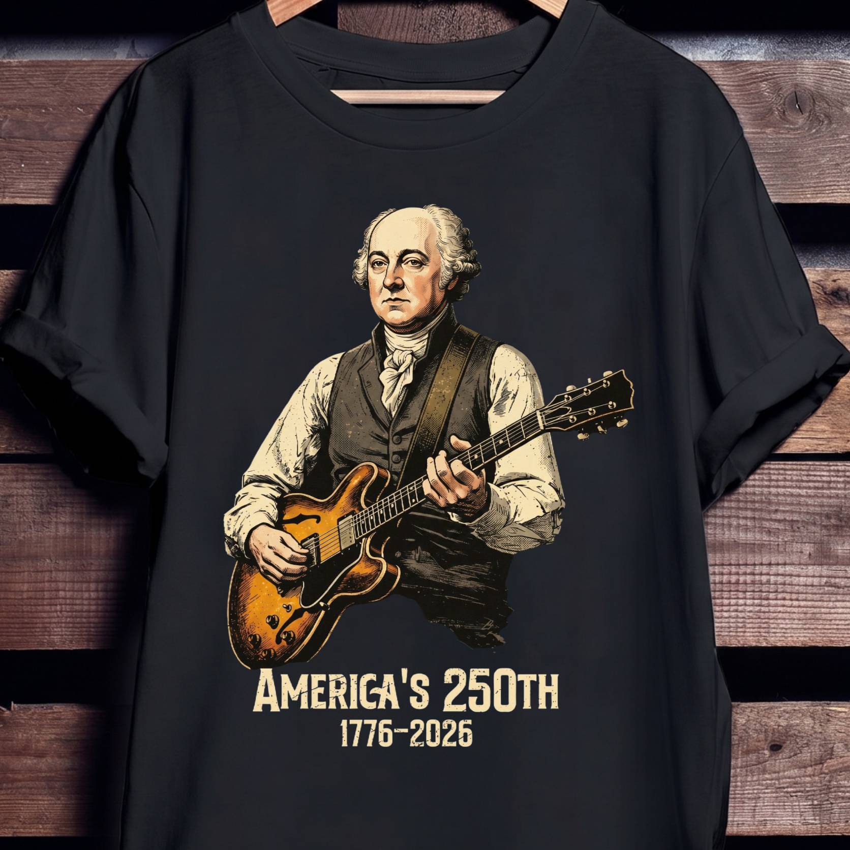John Adams Playing Guitar America 250 - The Music Frontiers