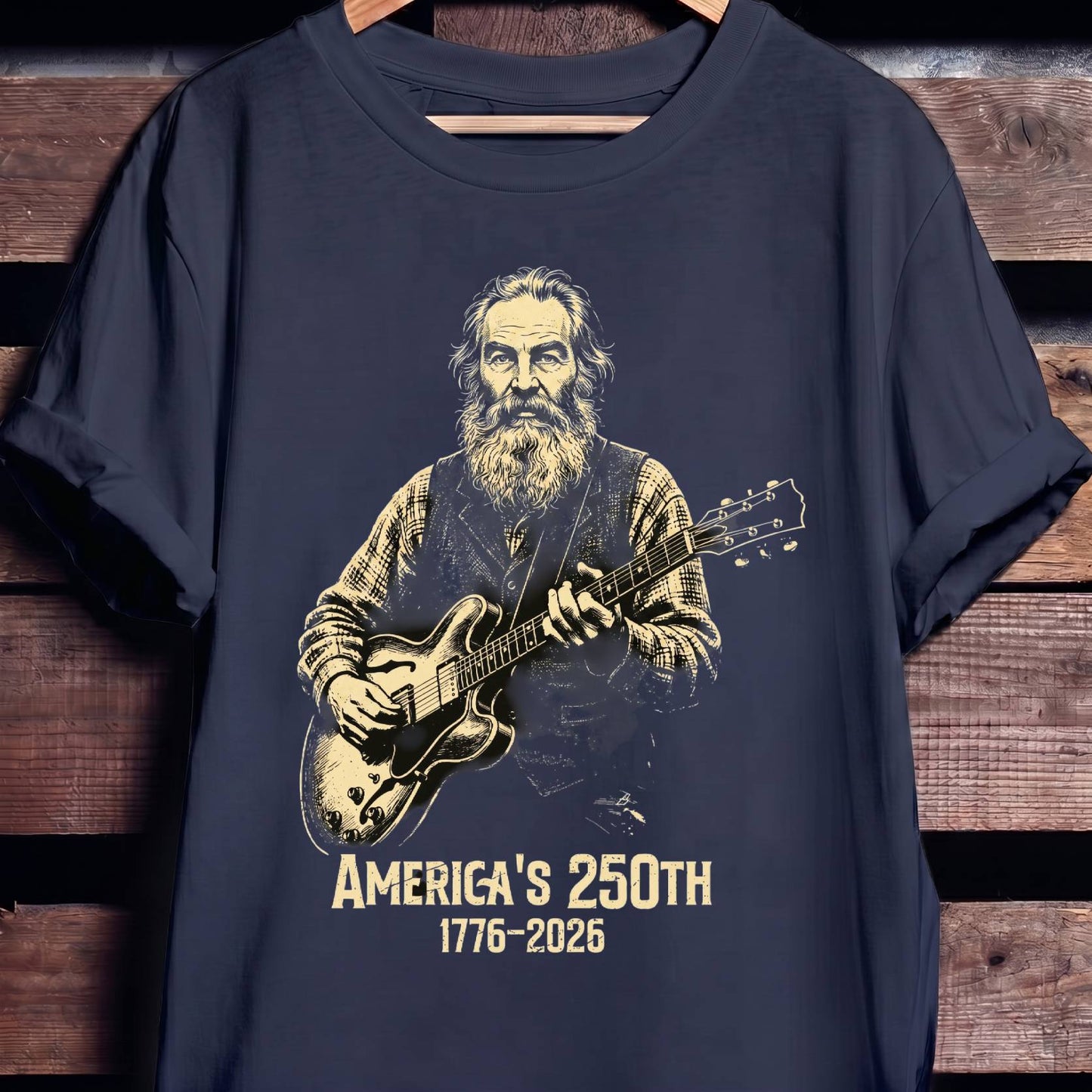 John Brown Playing Guitar America 250 - The Music Frontiers