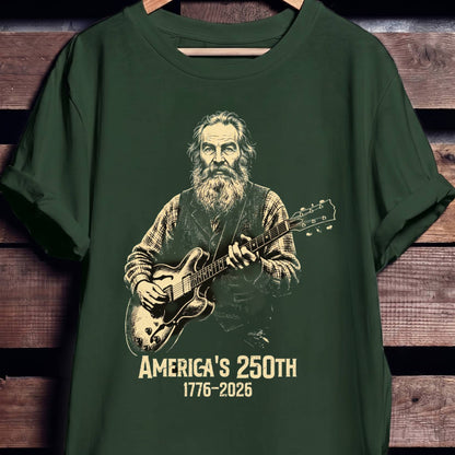 John Brown Playing Guitar America 250 - The Music Frontiers