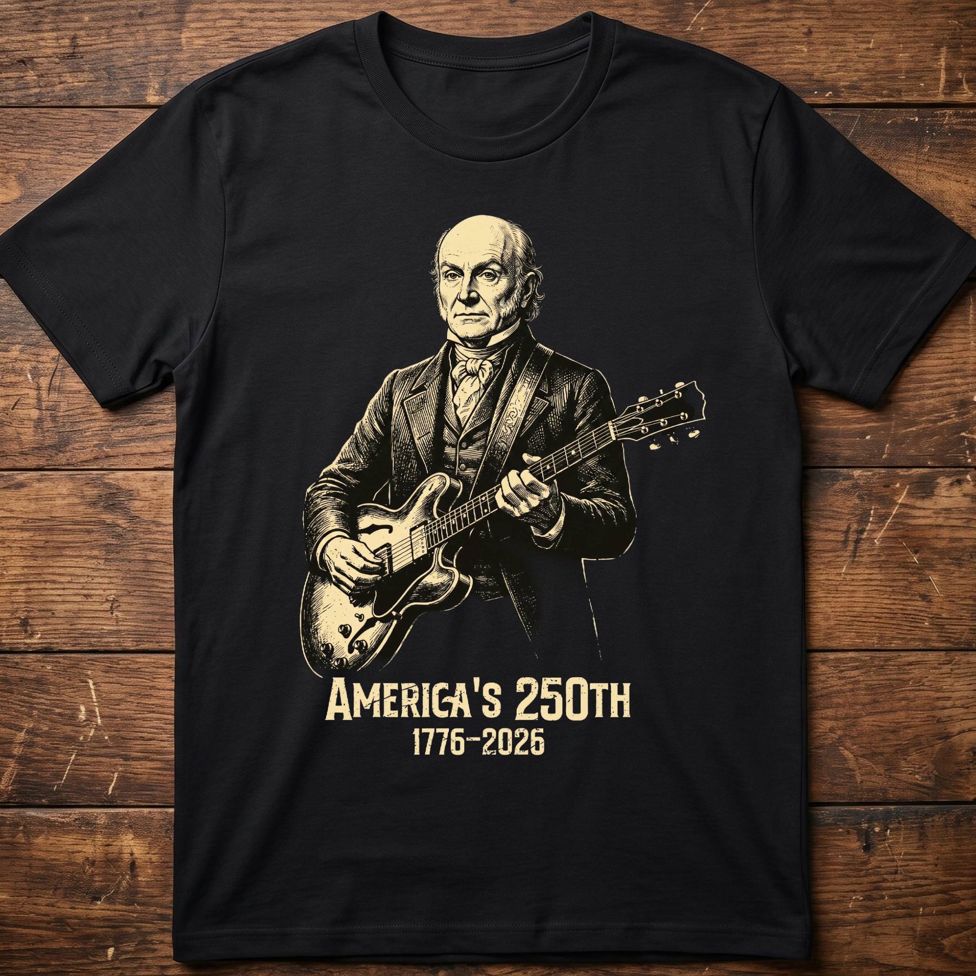 John Quincy Adams Playing Guitar America 250 - The Music Frontiers