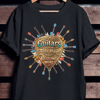 "Just One More" Guitar Pick Tee - The Music Frontiers