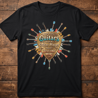 "Just One More" Guitar Pick Tee - The Music Frontiers