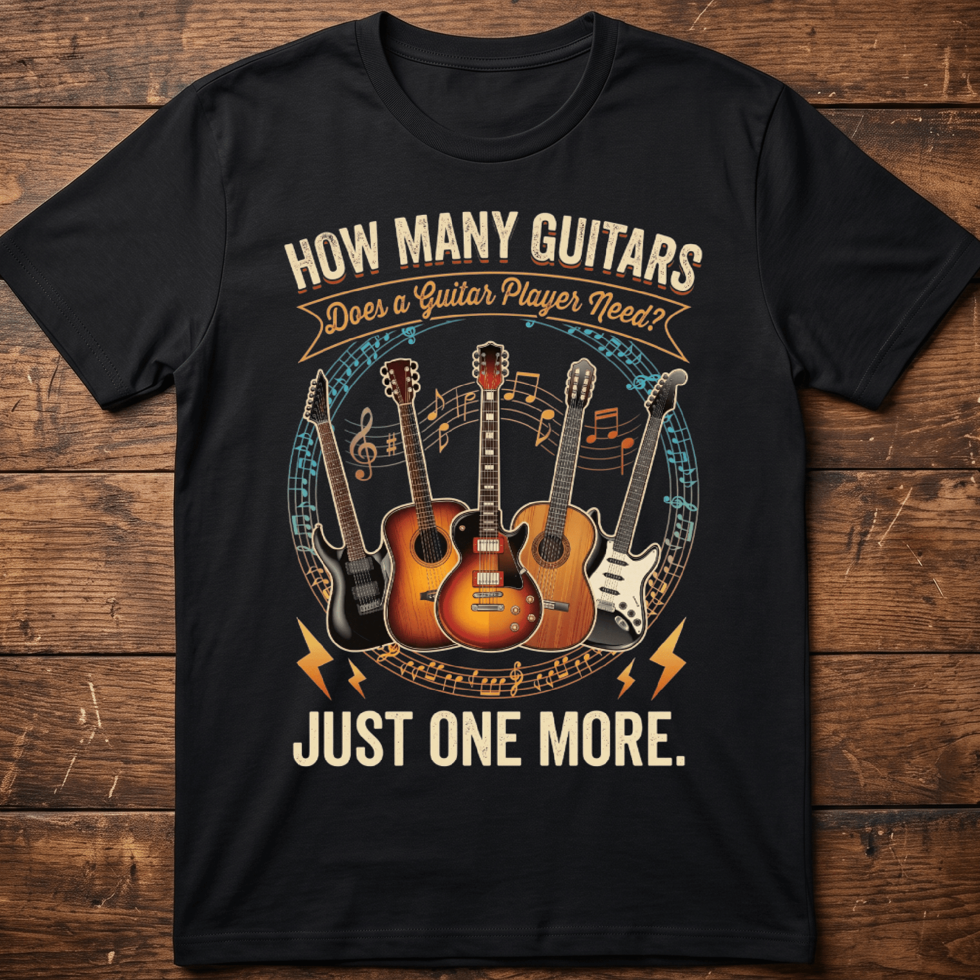 Just One More Guitarist Music Tee - The Music Frontiers