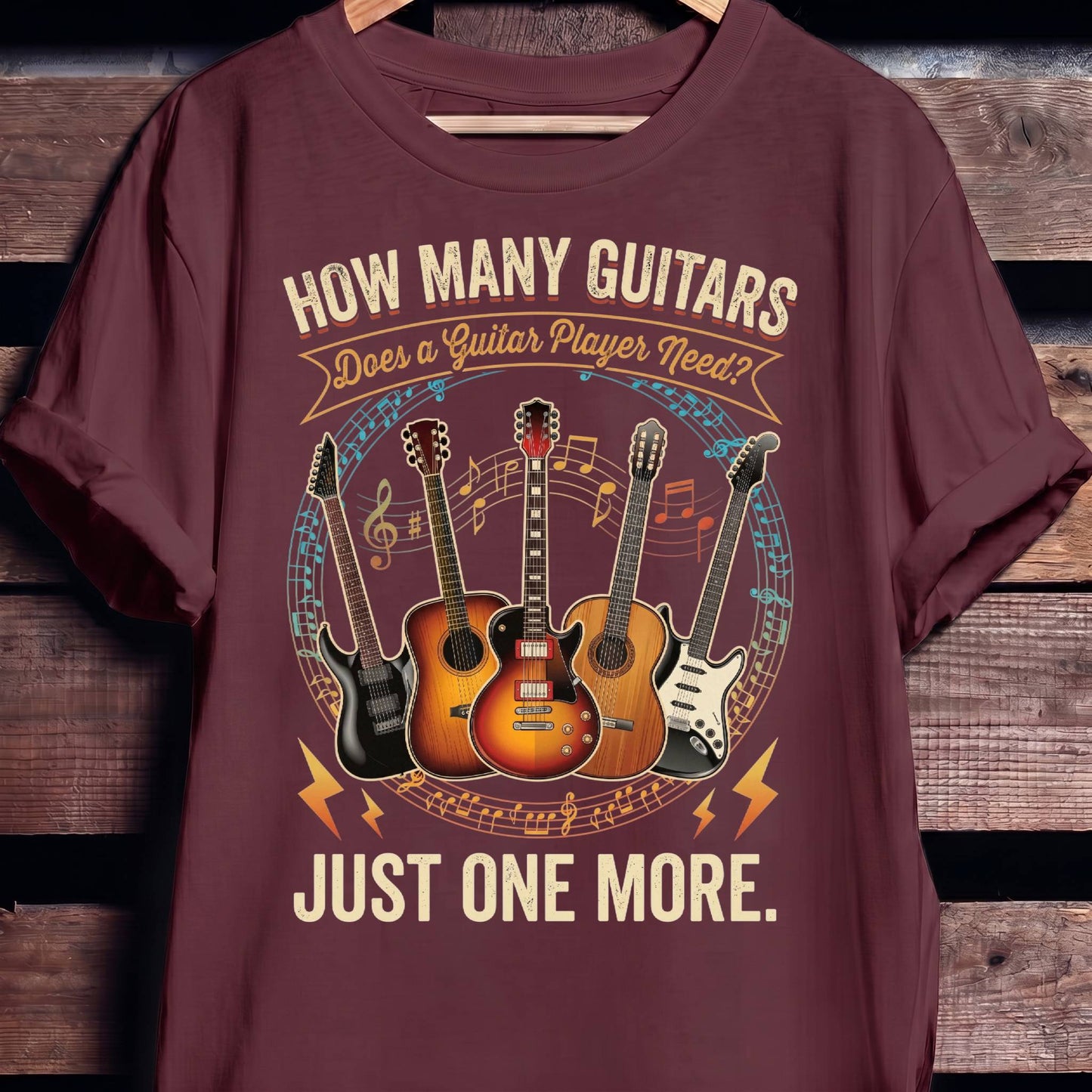 Just One More Guitarist Music Tee - The Music Frontiers