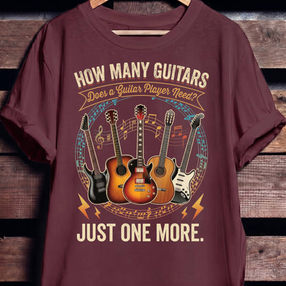 Just One More Guitarist Music Tee - The Music Frontiers