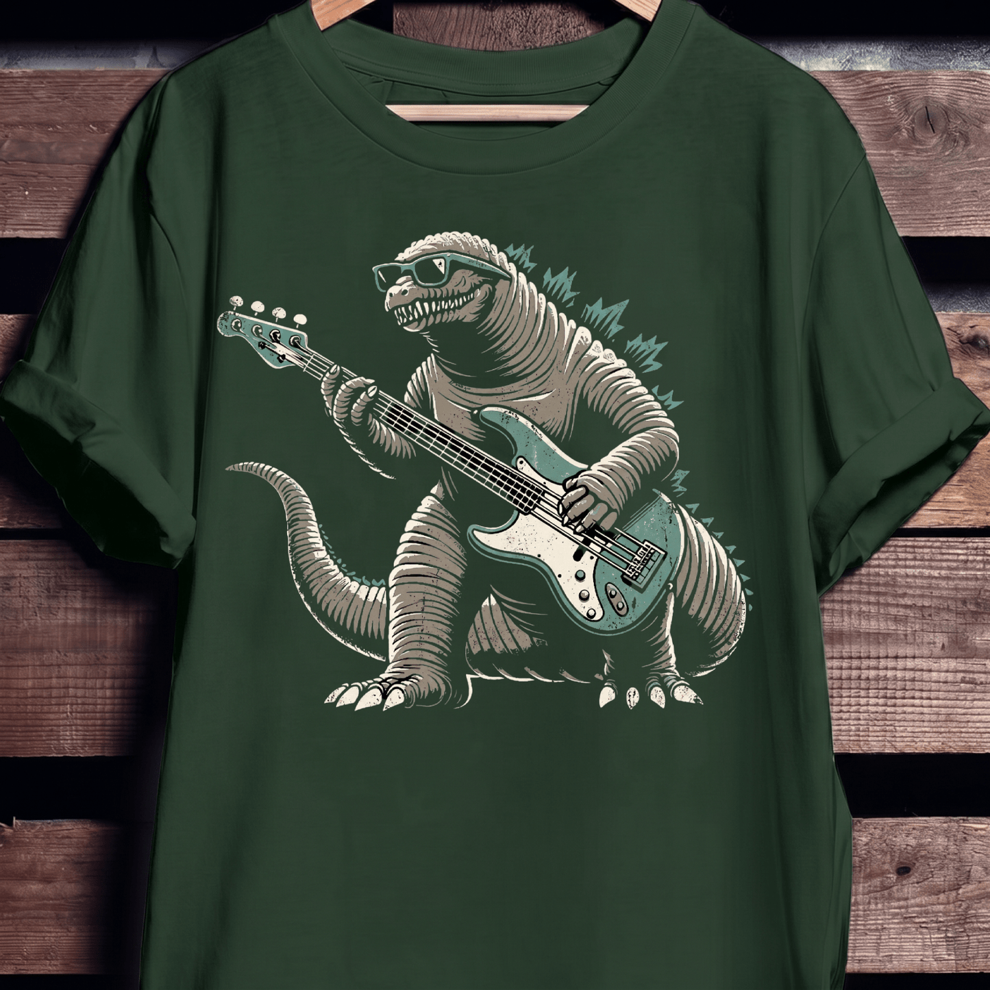 Kaiju Bassist Rock Monster Tee - The Music Frontiers