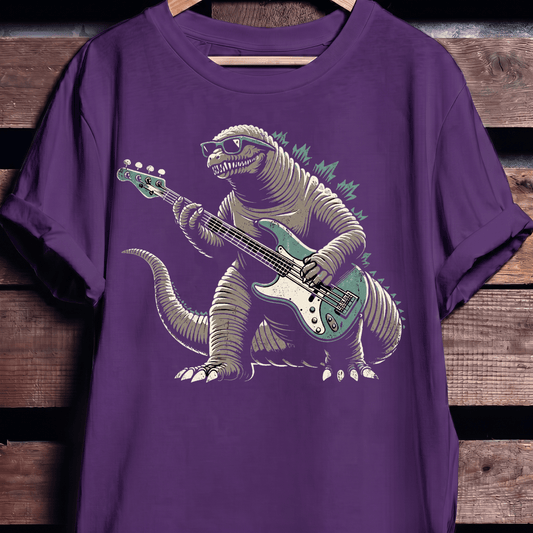 Kaiju Bassist Rock Monster Tee - The Music Frontiers