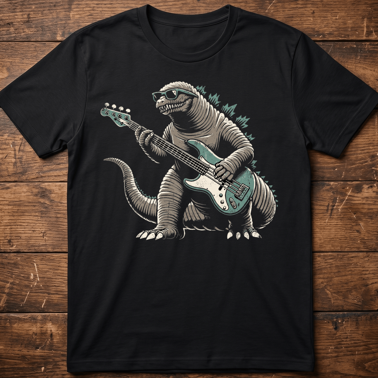 Kaiju Bassist Rock Monster Tee - The Music Frontiers