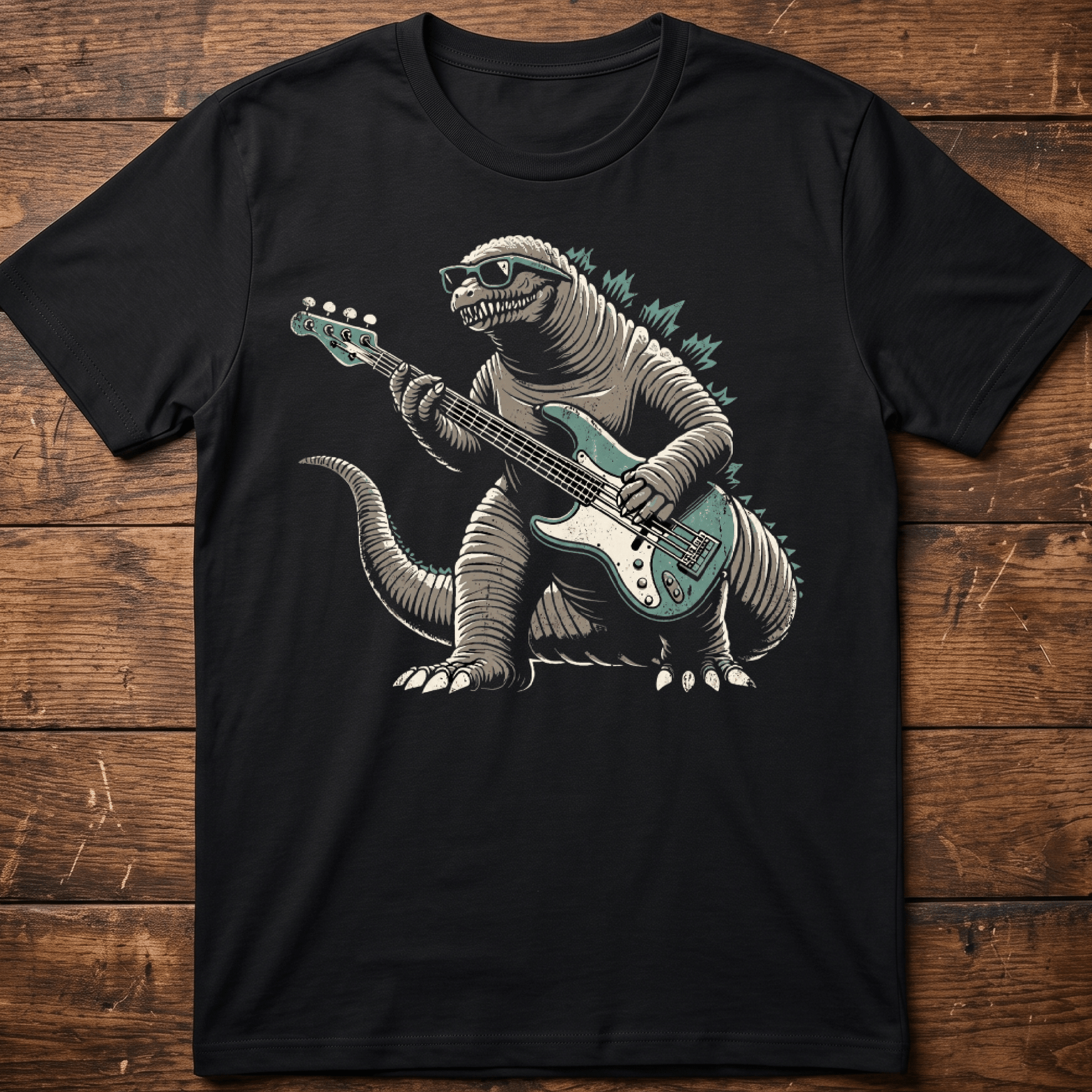 Kaiju Bassist Rock Monster Tee - The Music Frontiers