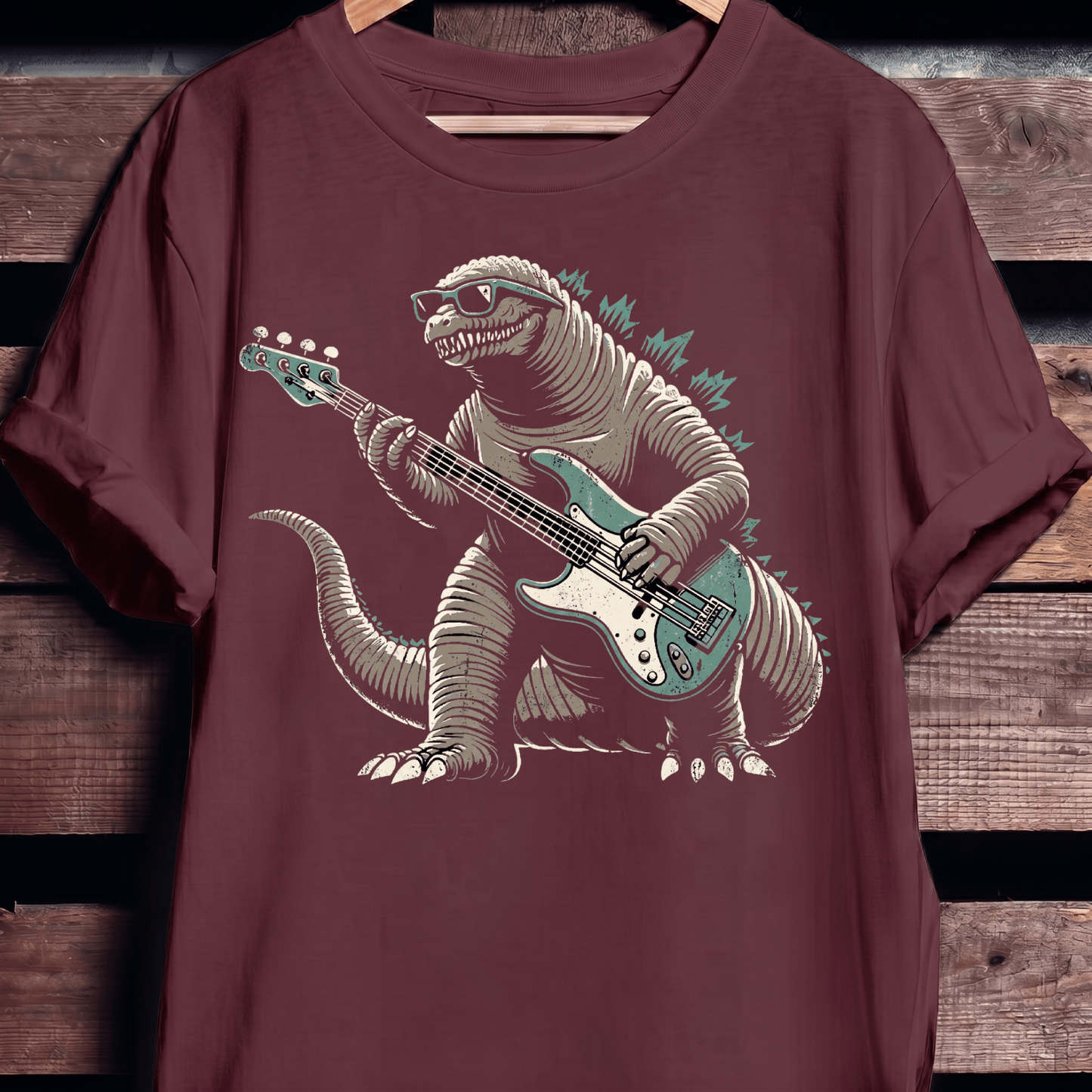 Kaiju Bassist Rock Monster Tee - The Music Frontiers