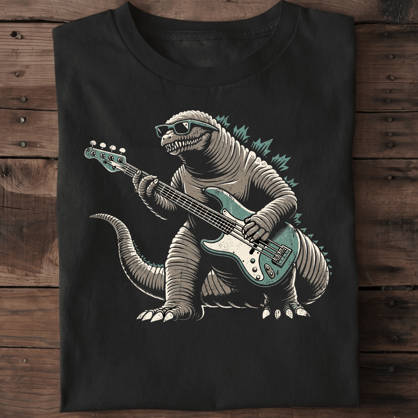 Kaiju Bassist Rock Monster Tee - The Music Frontiers