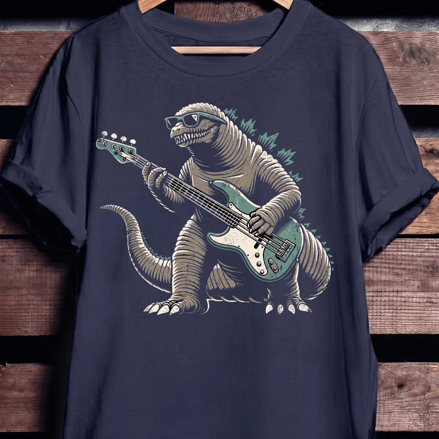 Kaiju Bassist Rock Monster Tee - The Music Frontiers