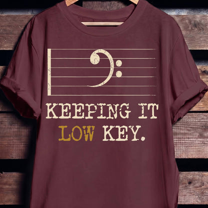 Keeping It Low Key Bass Tee - The Music Frontiers