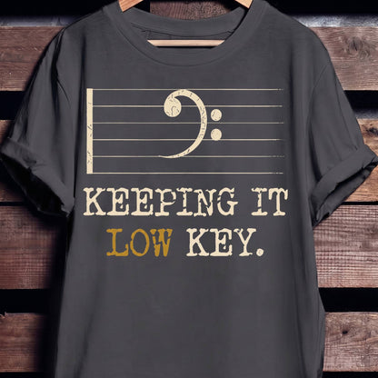 Keeping It Low Key Bass Tee - The Music Frontiers