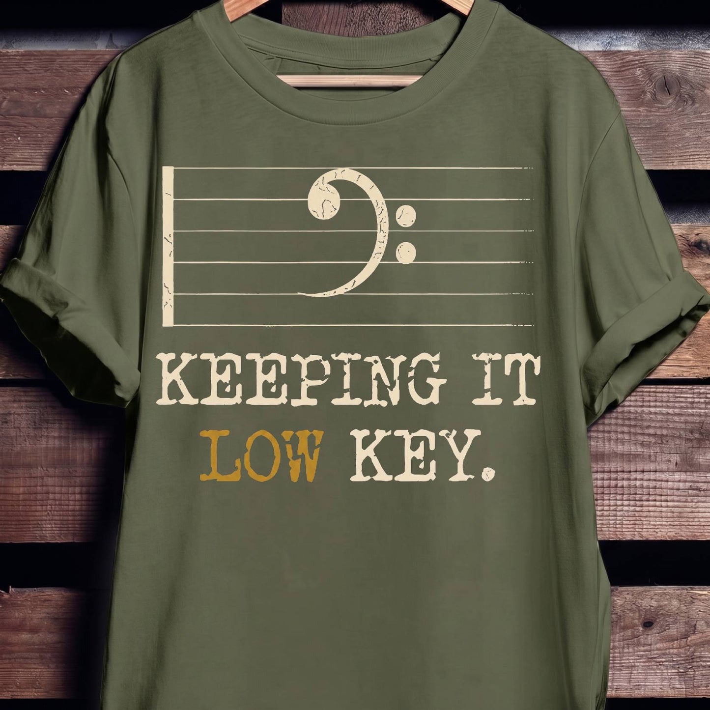 Keeping It Low Key Bass Tee - The Music Frontiers