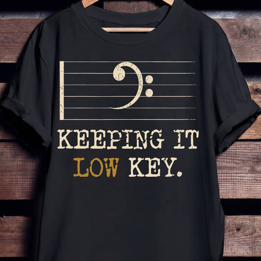 Keeping It Low Key Bass Tee - The Music Frontiers
