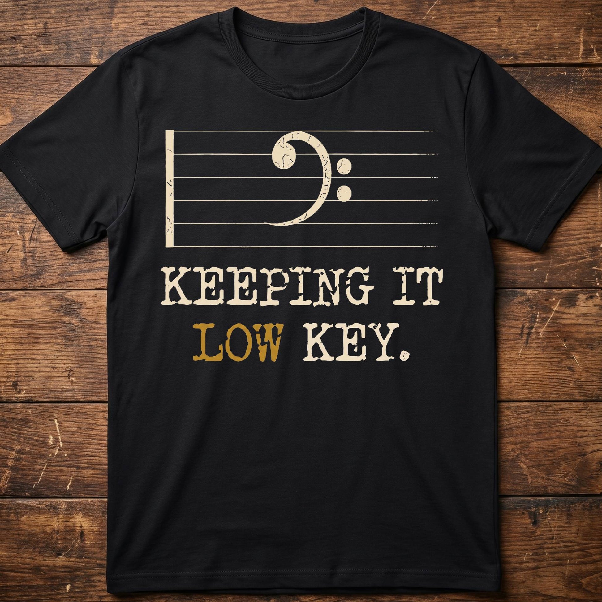 Keeping It Low Key Bass Tee - The Music Frontiers
