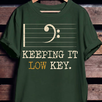 Keeping It Low Key Bass Tee - The Music Frontiers