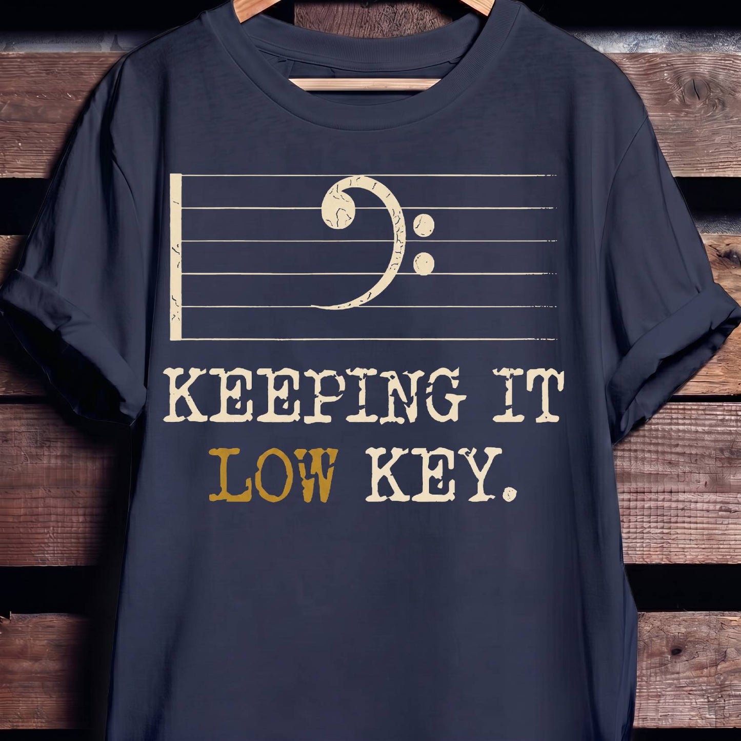 Keeping It Low Key Bass Tee - The Music Frontiers