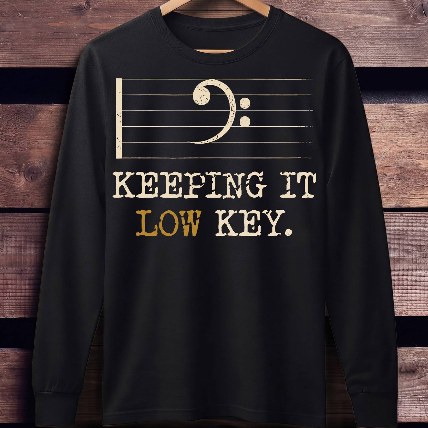Keeping It Low Key Bass Tee - Unisex Standard Long Sleeve