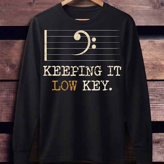 Keeping It Low Key Bass Tee - Unisex Standard Long Sleeve