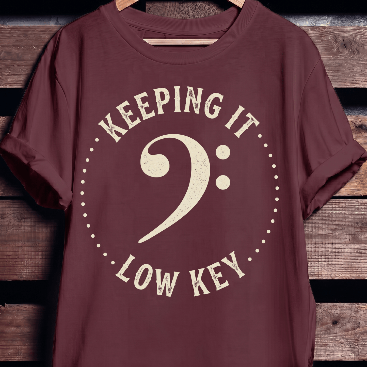 Keeping It Low Key Bassist Tee - The Music Frontiers