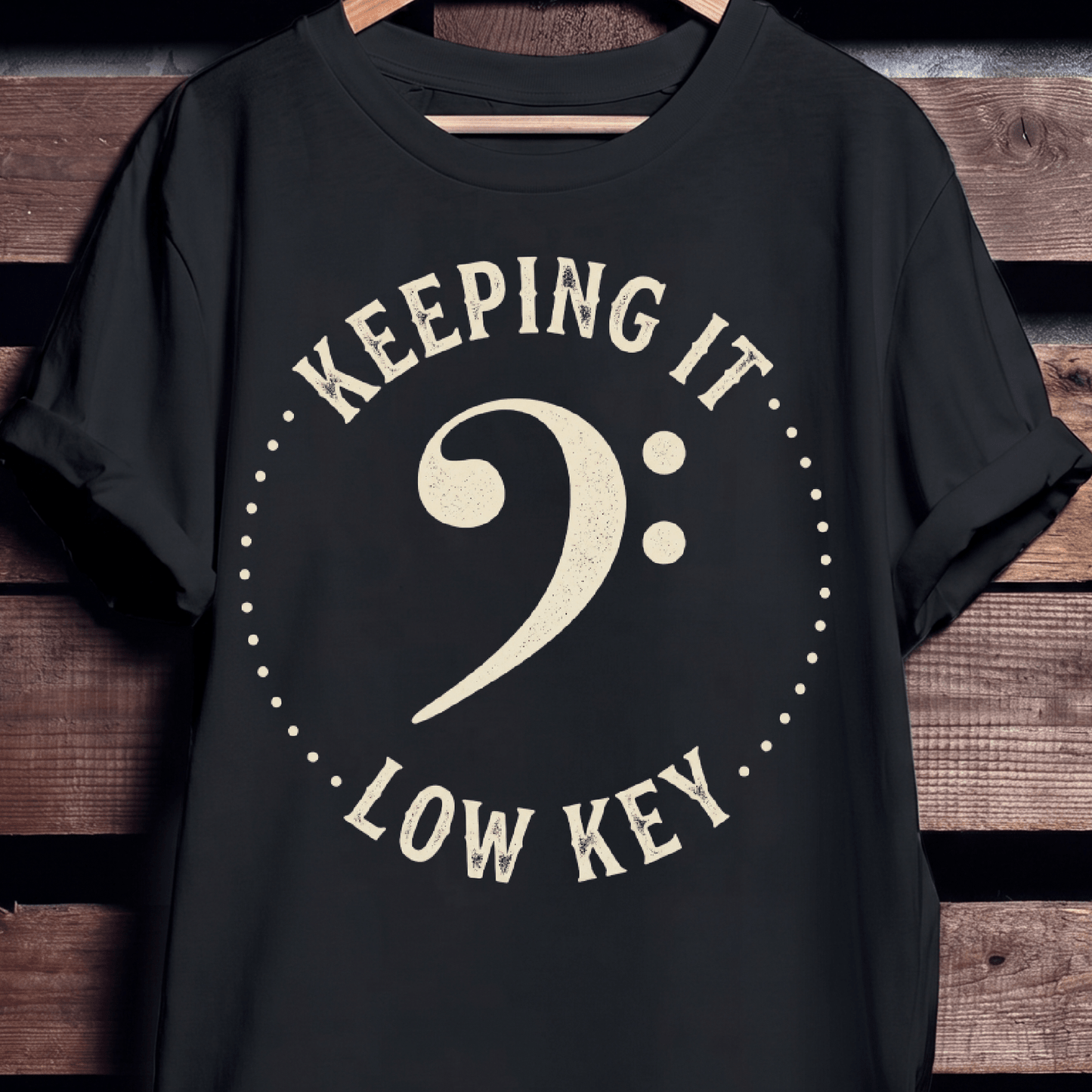 Keeping It Low Key Bassist Tee - The Music Frontiers