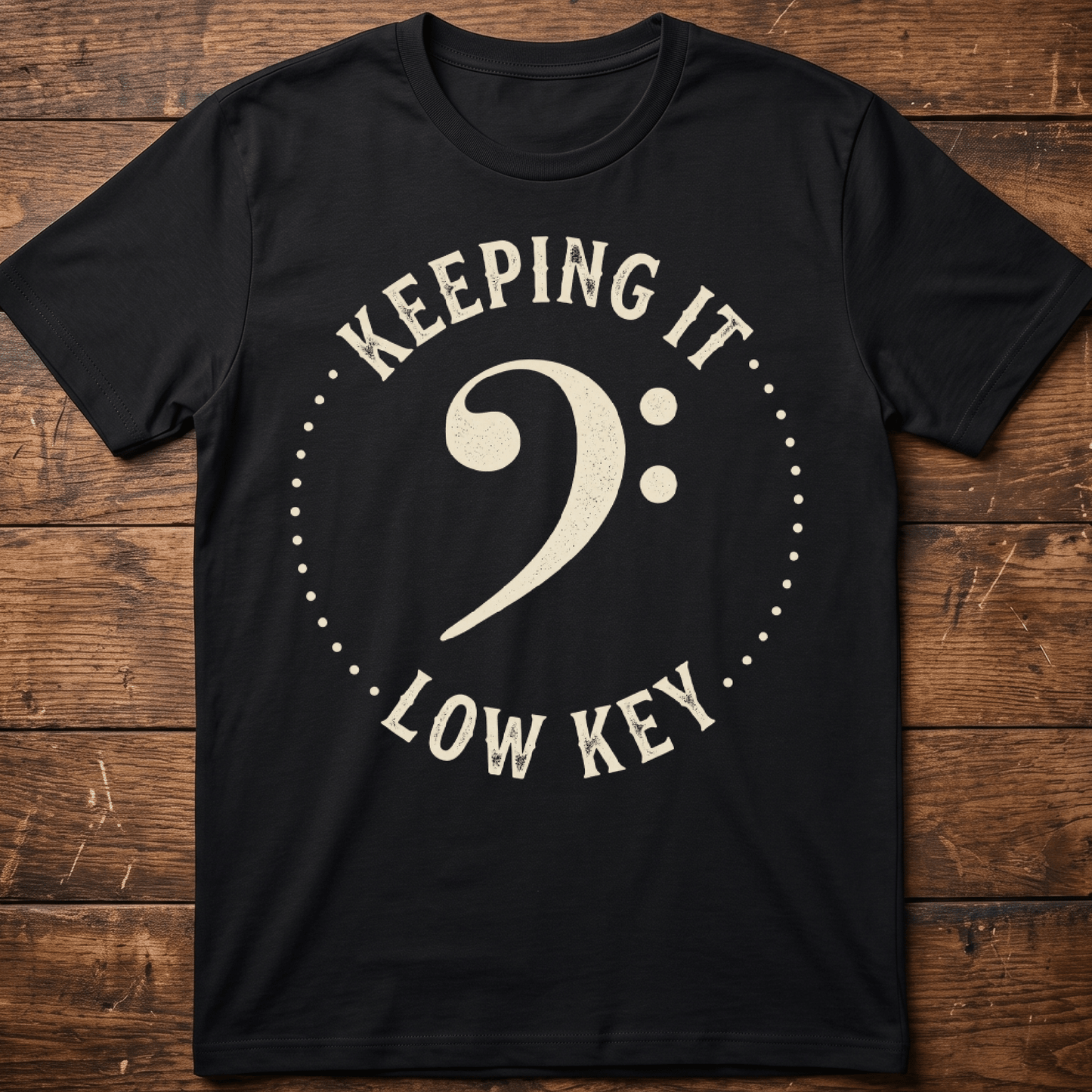 Keeping It Low Key Bassist Tee - The Music Frontiers