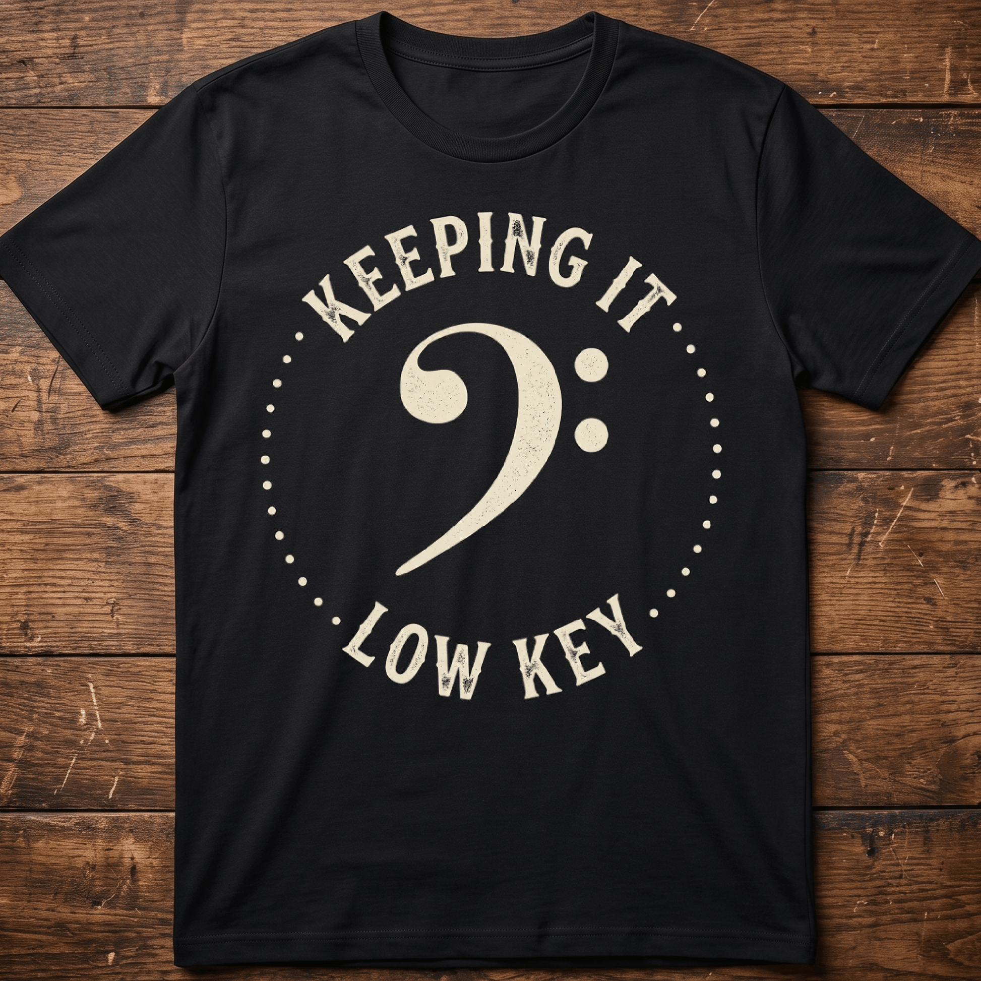 Keeping It Low Key Bassist Tee - The Music Frontiers