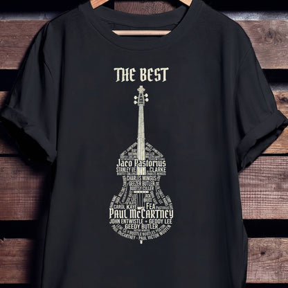 Legendary Bassist Names Typography Tee - Unisex Standard T-Shirt