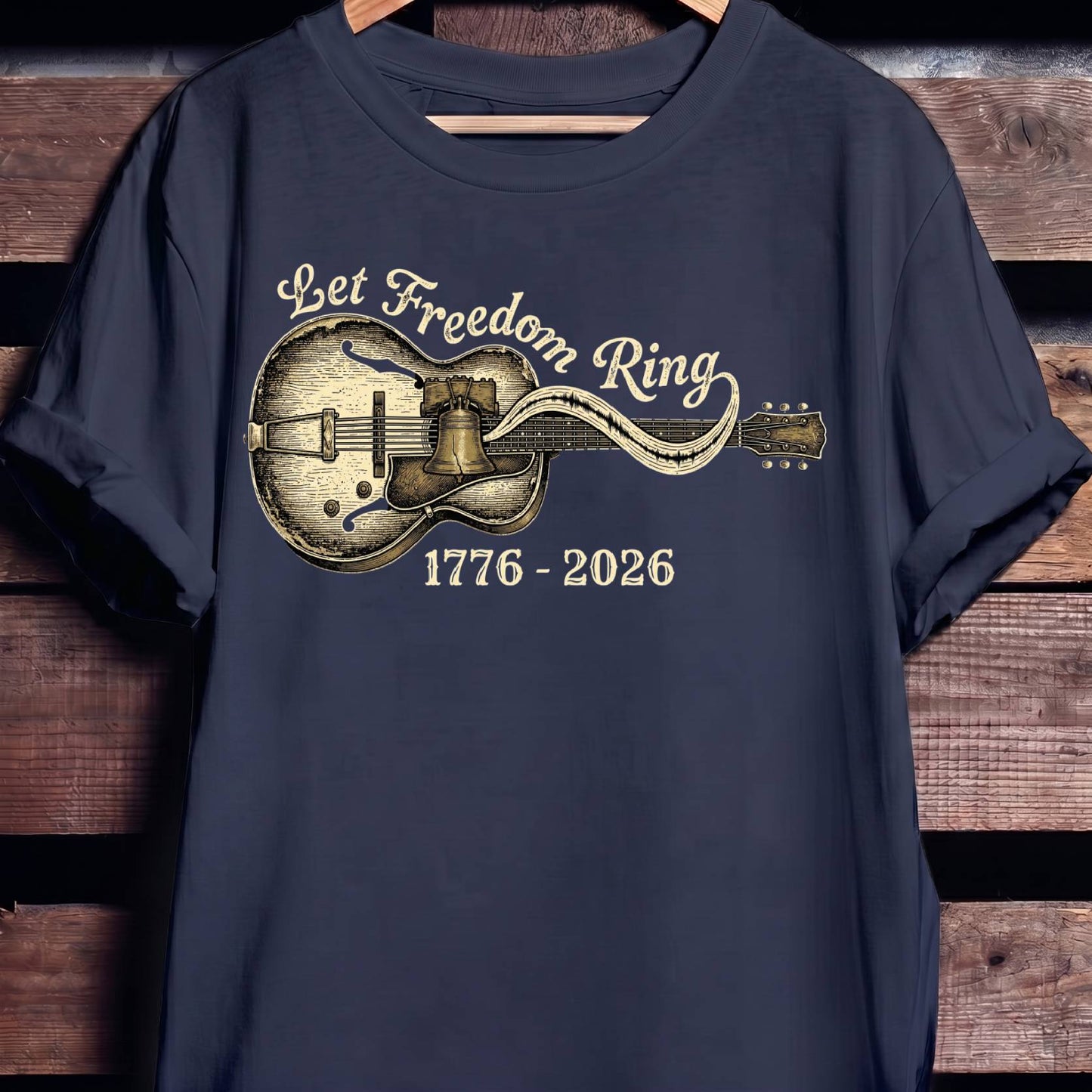 Let Freedom Ring Horizontal Guitar America 250 - The Music Frontiers