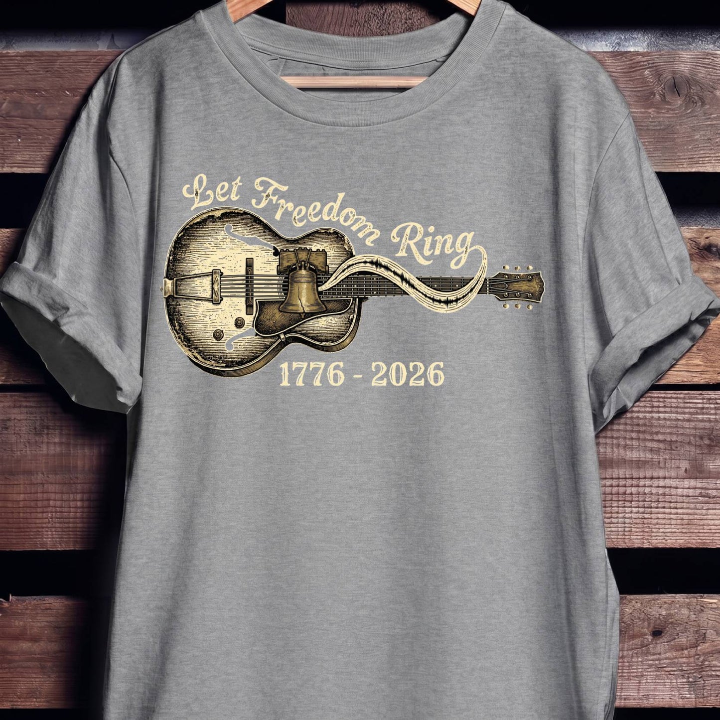 Let Freedom Ring Horizontal Guitar America 250 - The Music Frontiers