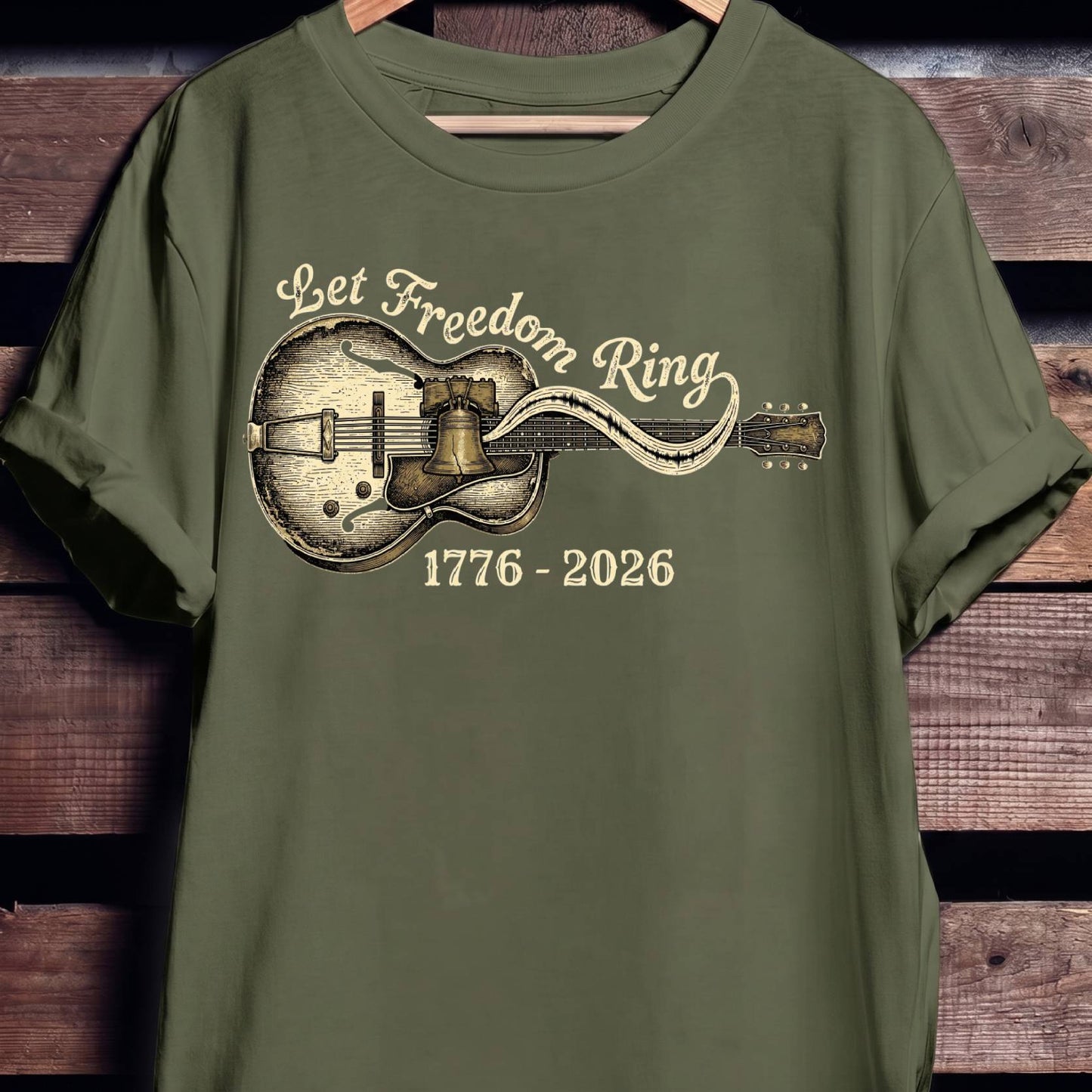 Let Freedom Ring Horizontal Guitar America 250 - The Music Frontiers