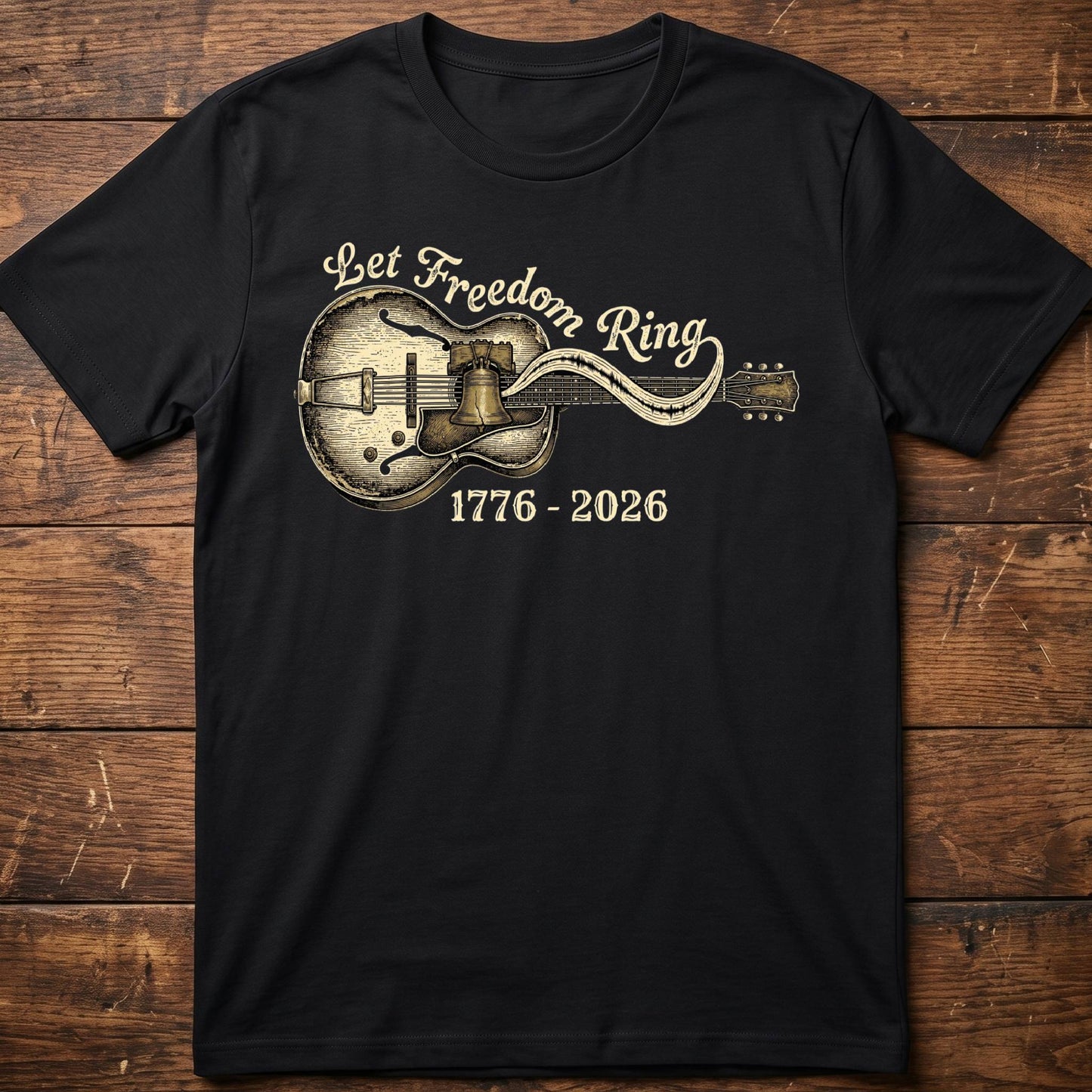 Let Freedom Ring Horizontal Guitar America 250 - The Music Frontiers