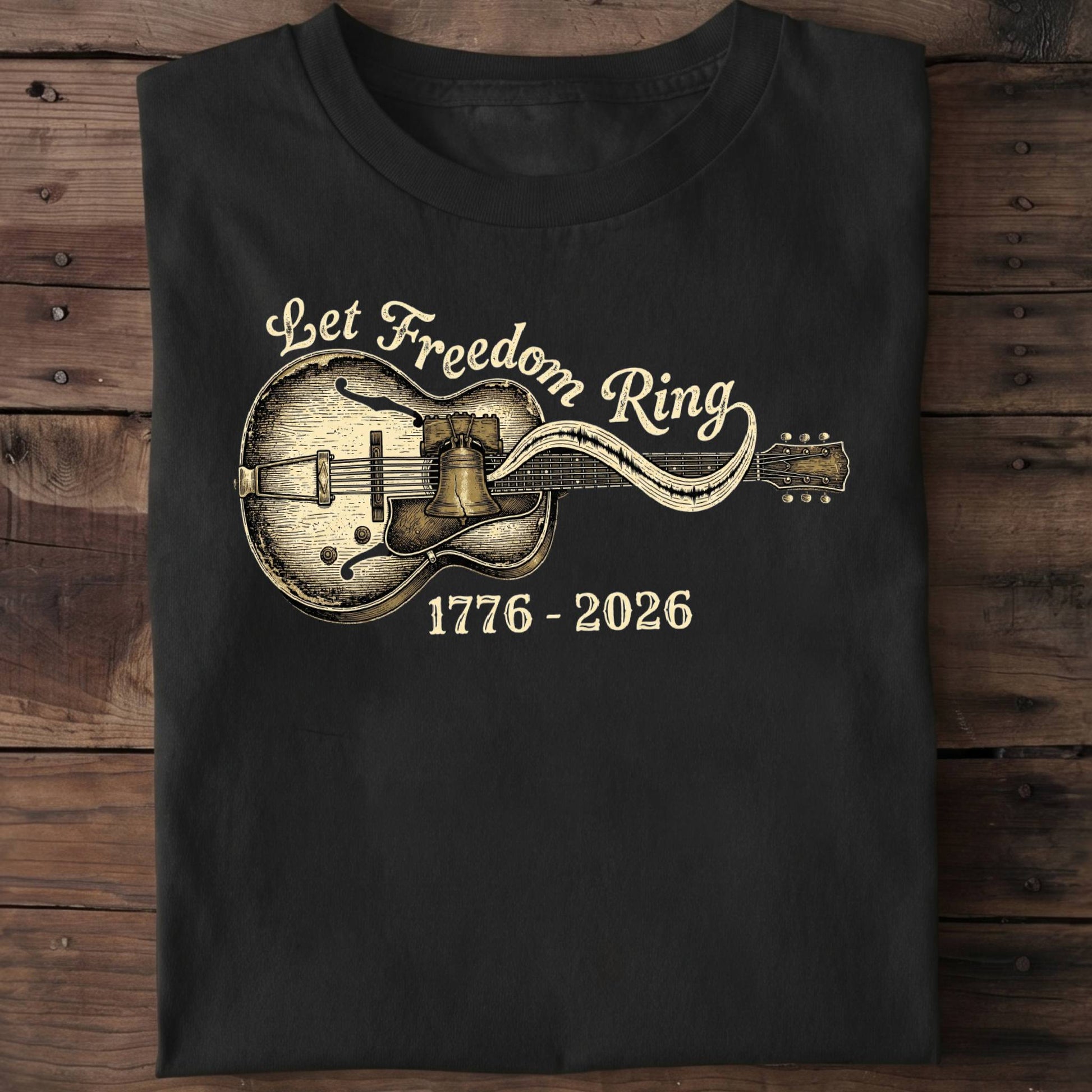 Let Freedom Ring Horizontal Guitar America 250 - The Music Frontiers
