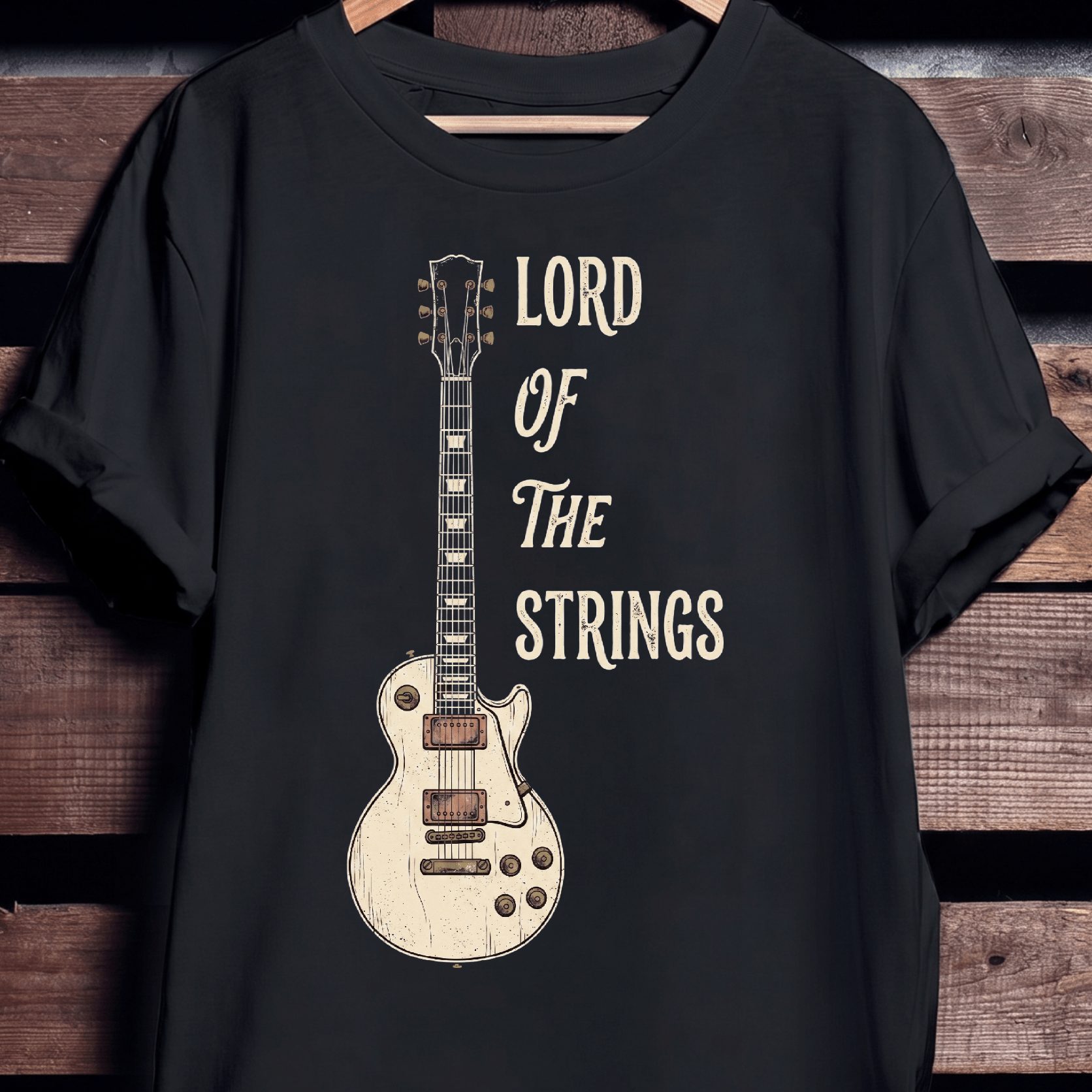 Lord Of The Strings Guitar T-shirt - The Music Frontiers