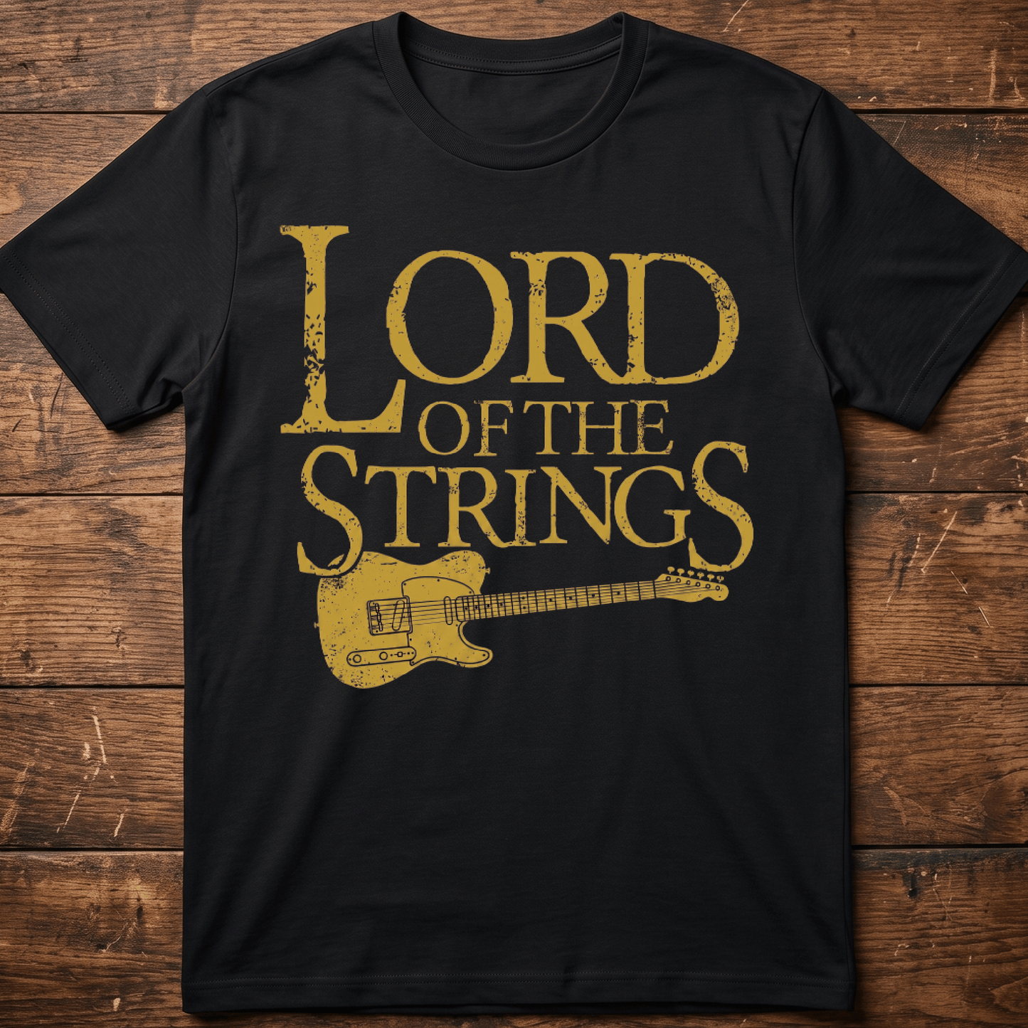 Lord Of The Strings Telecaster T-shirt - The Music Frontiers