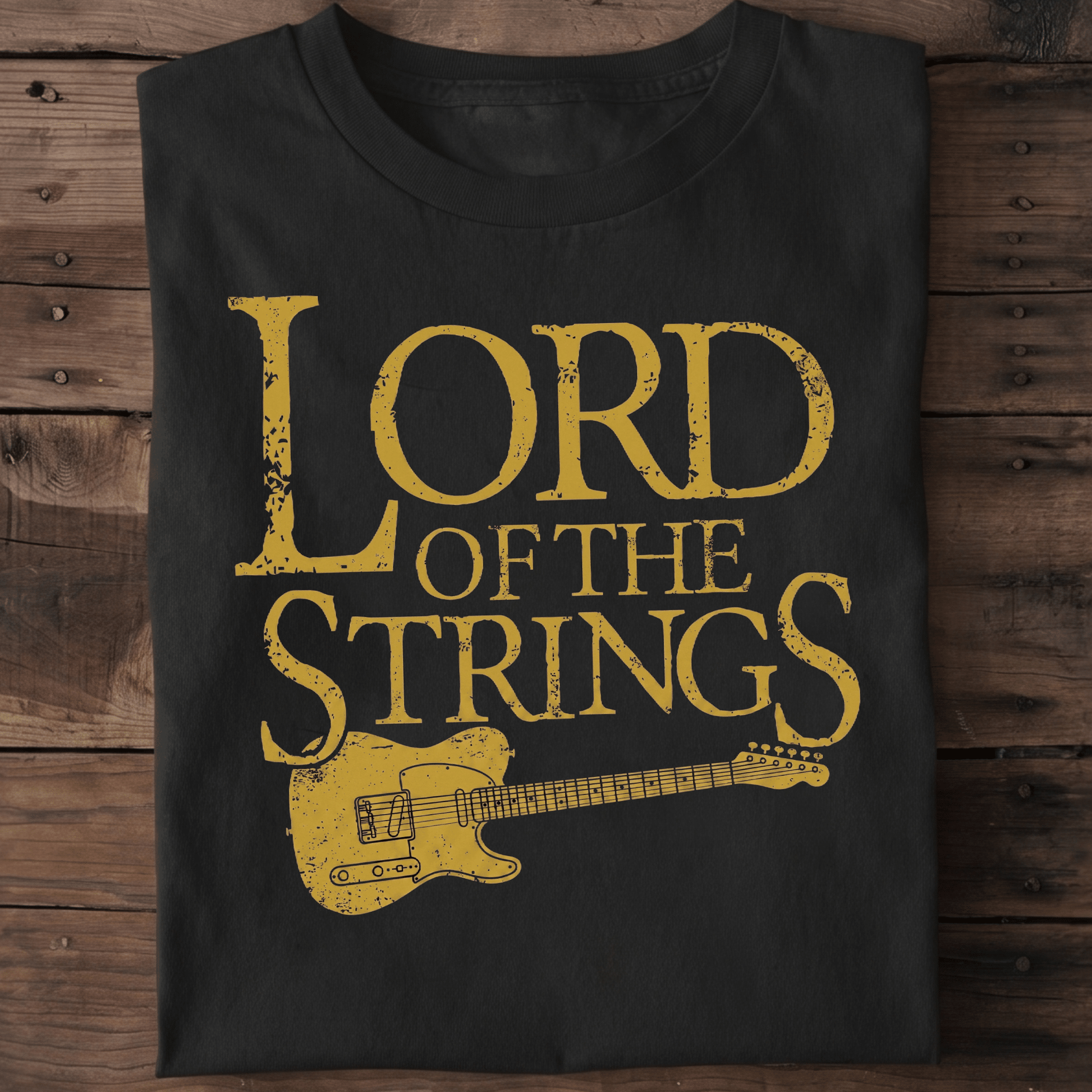 Lord Of The Strings Telecaster T-shirt - The Music Frontiers