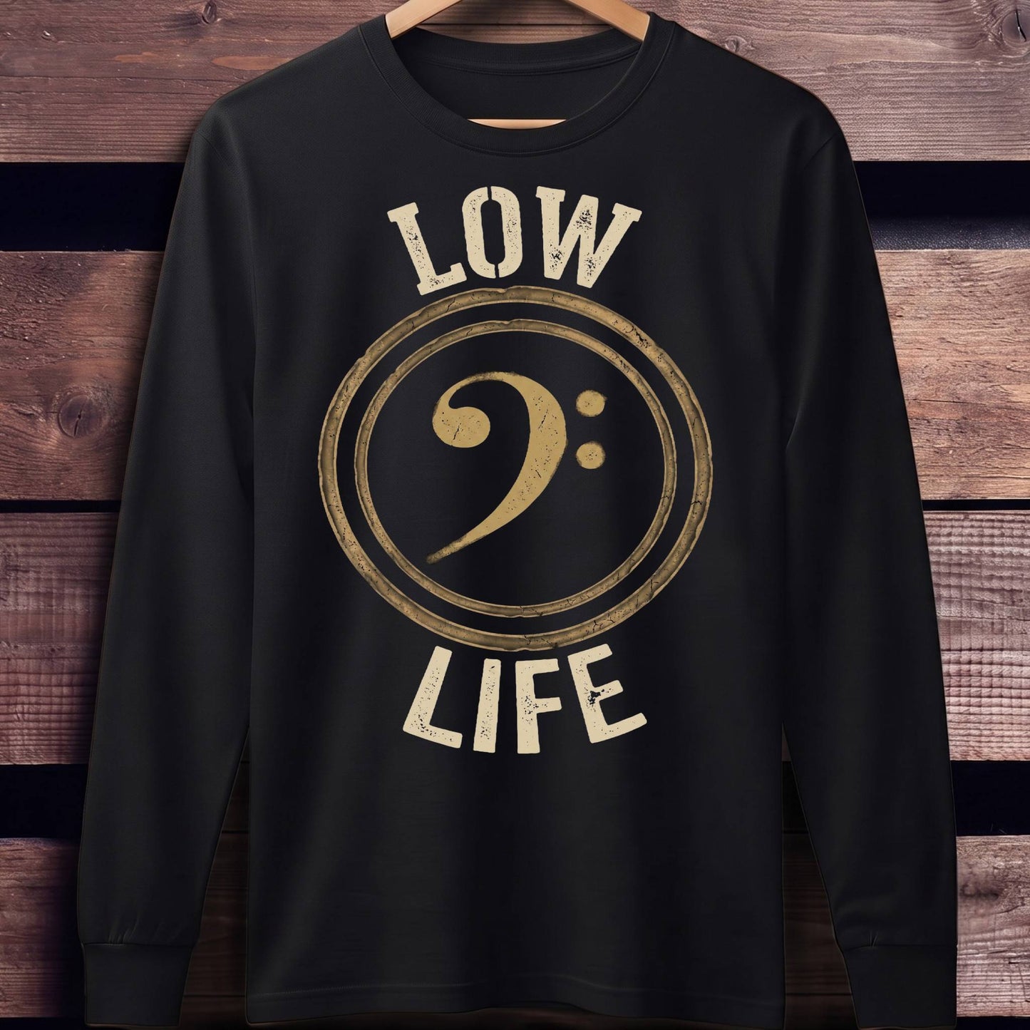 Low Life Bass Clef Tee - Unisex Standard Long Sleeve