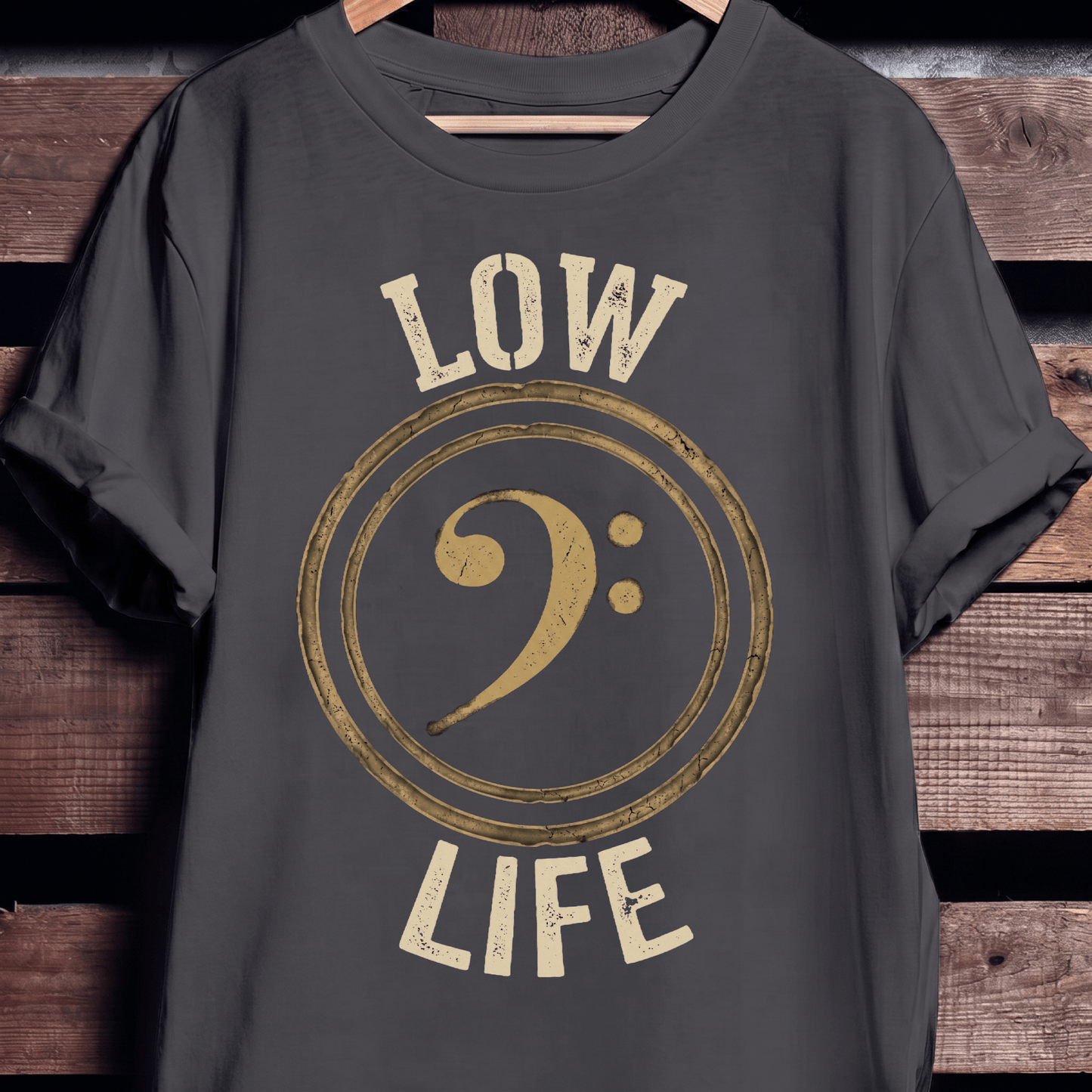 Low Life Bass Clef Tee - The Music Frontiers