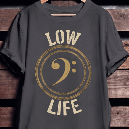 Low Life Bass Clef Tee - The Music Frontiers